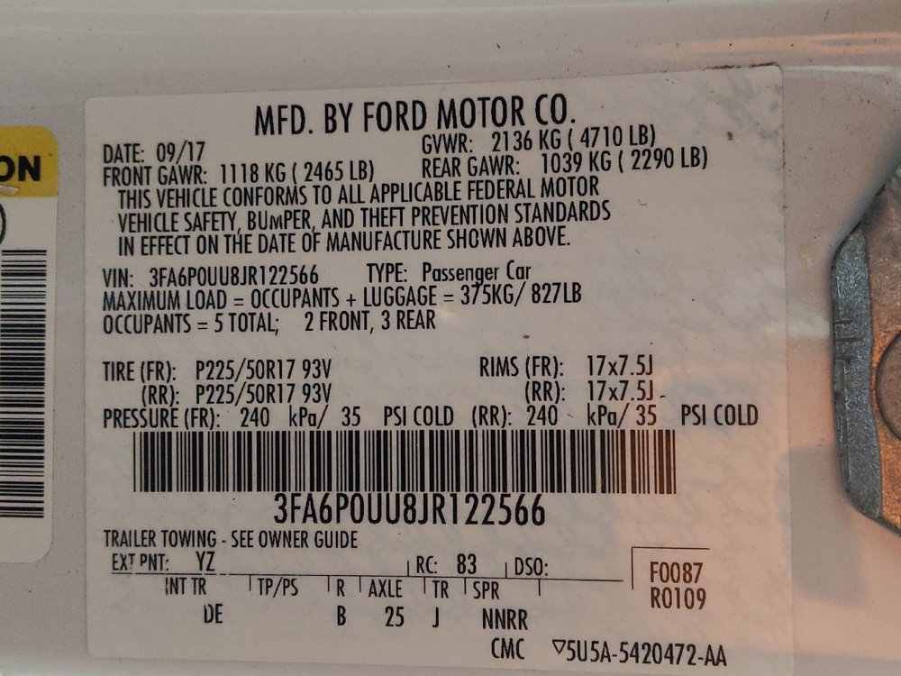 Used 2018 Ford Fusion S image 33