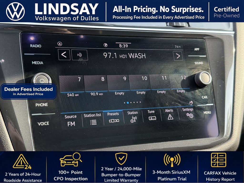 Certified 2022 Volkswagen Tiguan SE R-Line FWD image 19