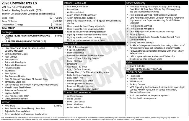 Certified 2026 Chevrolet Trax LS FWD image 4