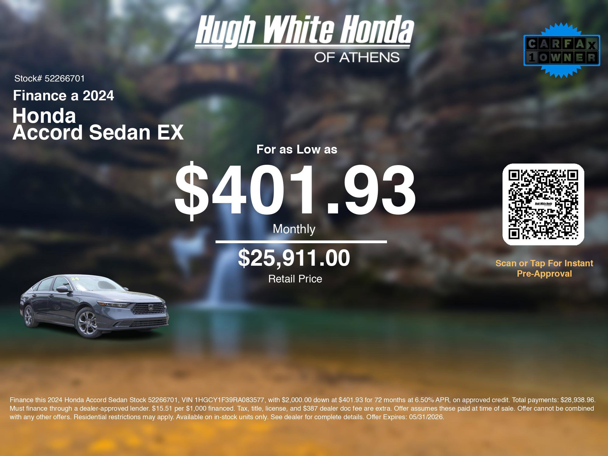 Used 2024 Honda Accord EX image 3