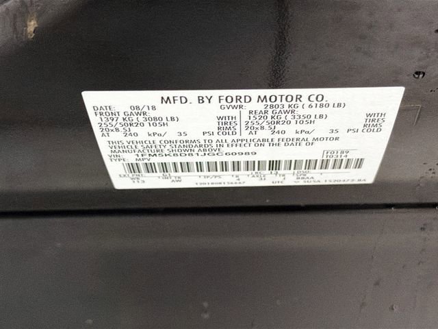 Used 2018 Ford Explorer XLT w/ Equipment Group 202A image 31