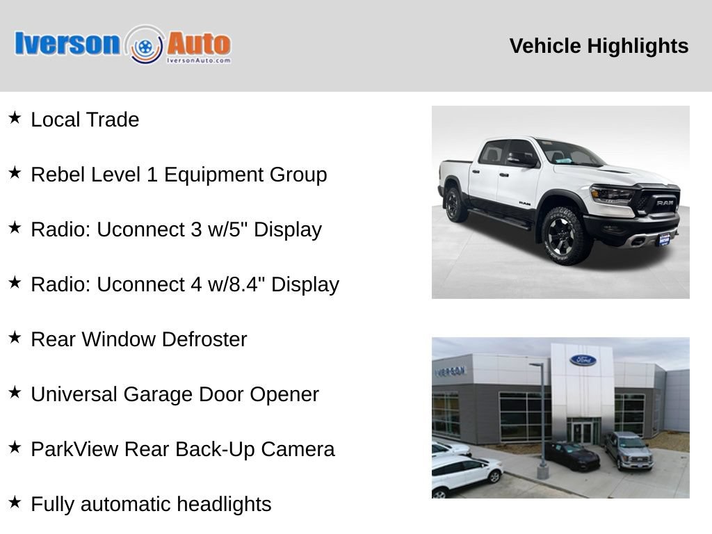Used 2021 RAM 1500 Rebel w/ Rebel Level 1 Equipment Group AWD/4WD image 2