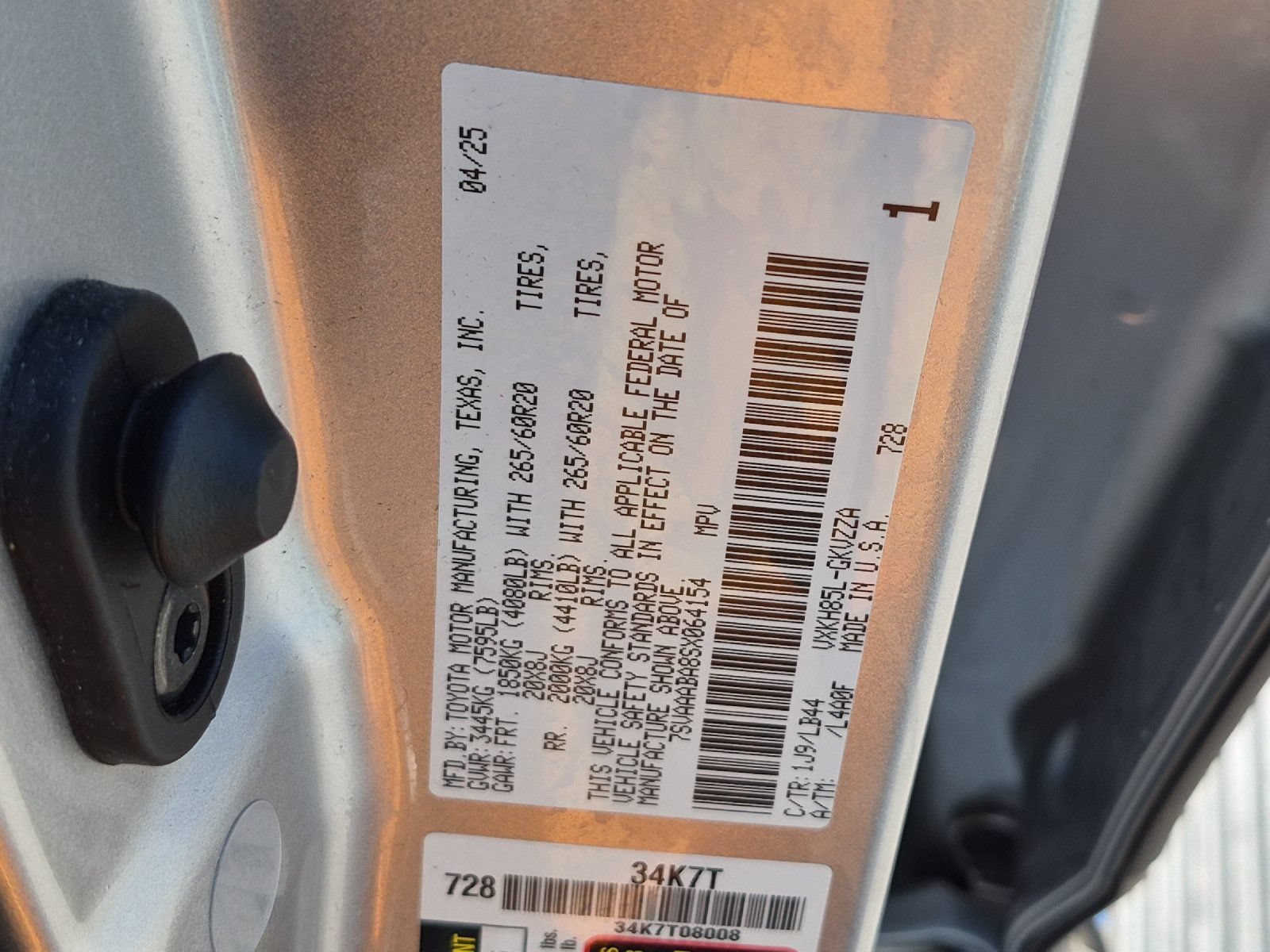 Certified 2025 Toyota Sequoia 1794 Edition AWD/4WD image 27