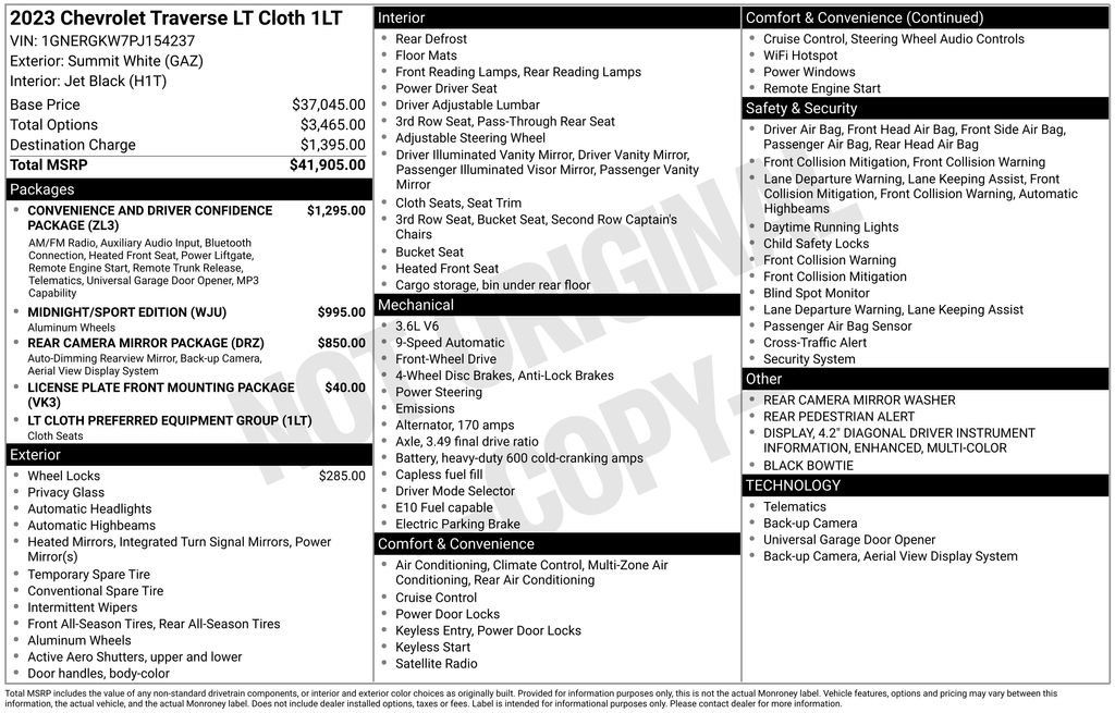 Certified 2023 Chevrolet Traverse LT FWD image 13