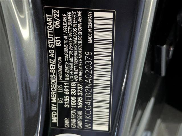 Certified 2022 Mercedes-Benz EQS 580 4MATIC Sedan image 28