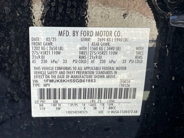 Used 2025 Ford Explorer ST-Line w/ ST-Line Street Pack image 38