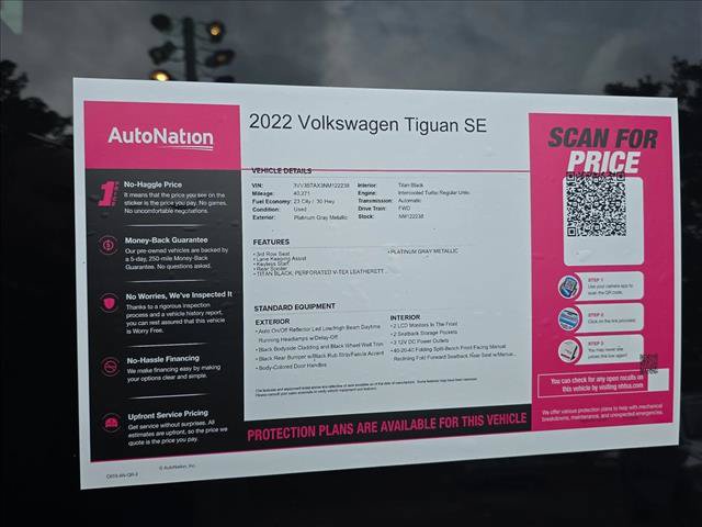 Certified 2022 Volkswagen Tiguan SE FWD image 27