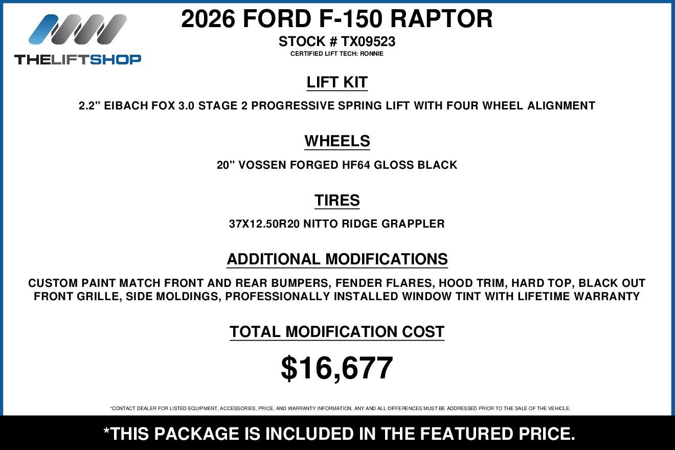 Used 2026 Ford F150 Raptor AWD/4WD image 2