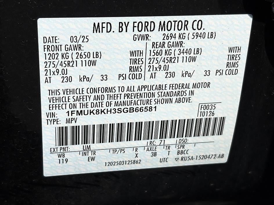 Used 2025 Ford Explorer ST-Line w/ ST-Line Street Pack AWD/4WD image 24