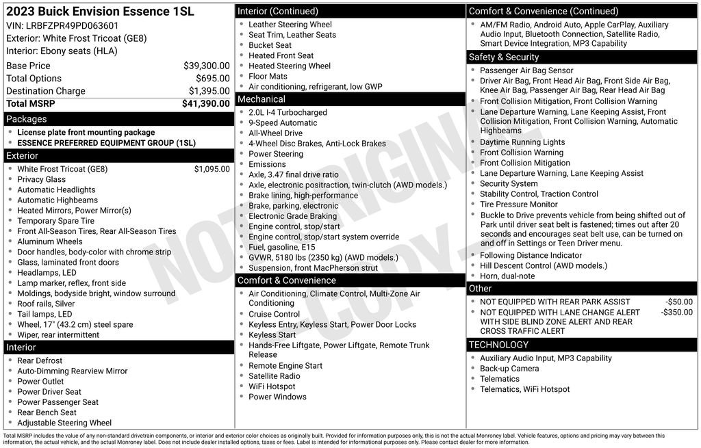Used 2023 Buick Envision Essence image 4