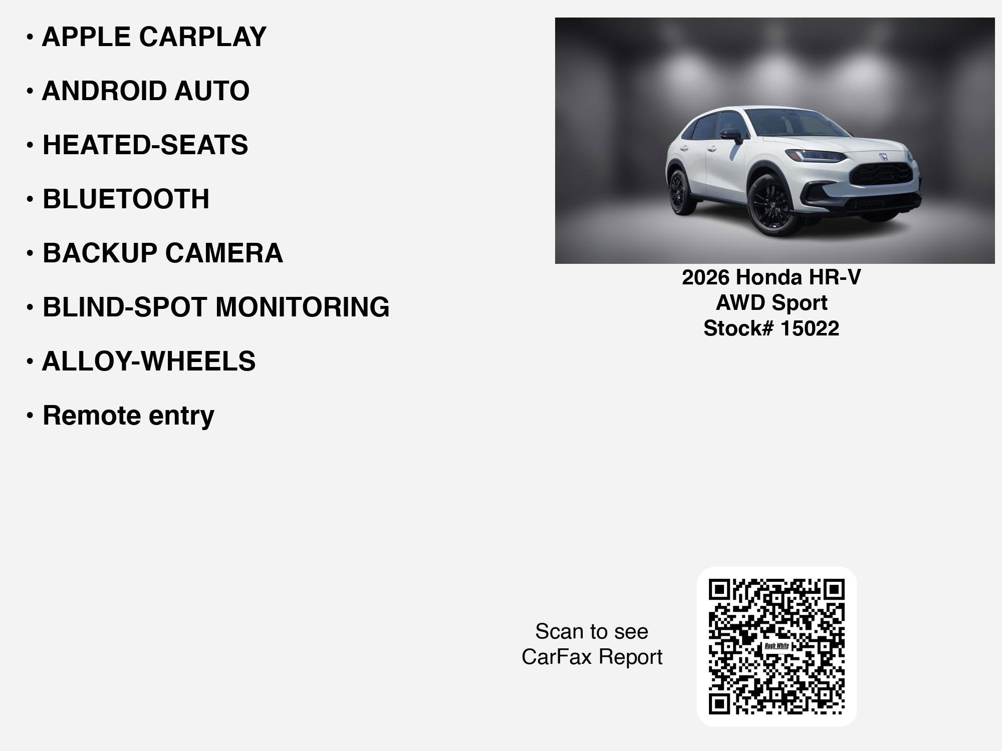 Used 2026 Honda HR-V Sport image 7