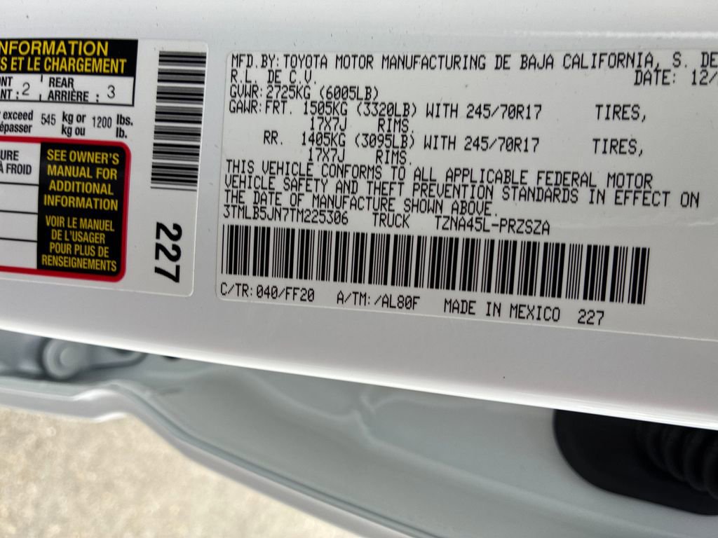 New 2026 Toyota Tacoma SR5 image 48