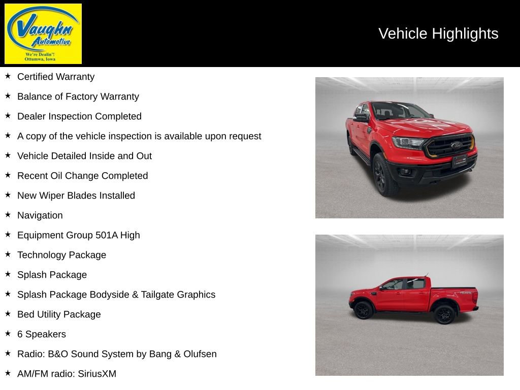 Used 2023 Ford Ranger Lariat w/ Equipment Group 501A High AWD/4WD image 2