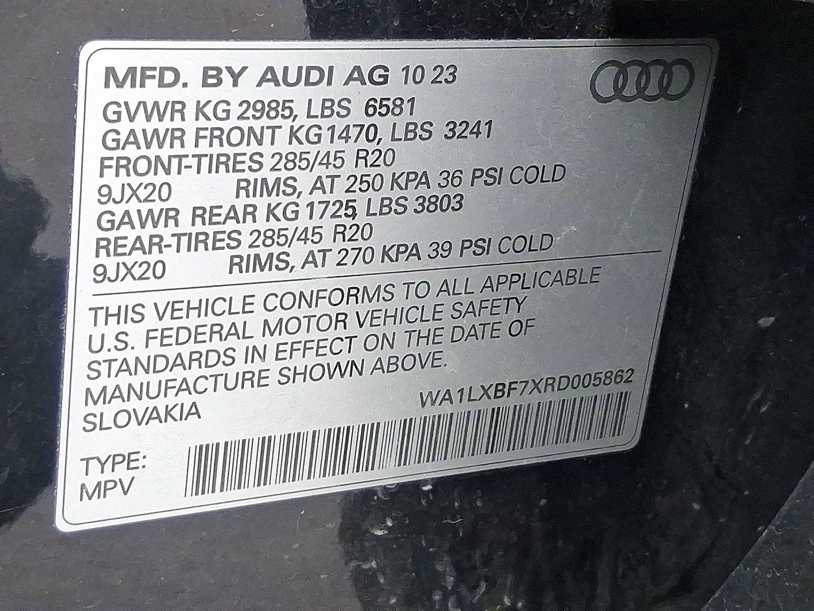 Certified 2024 Audi Q7 Premium Plus image 27