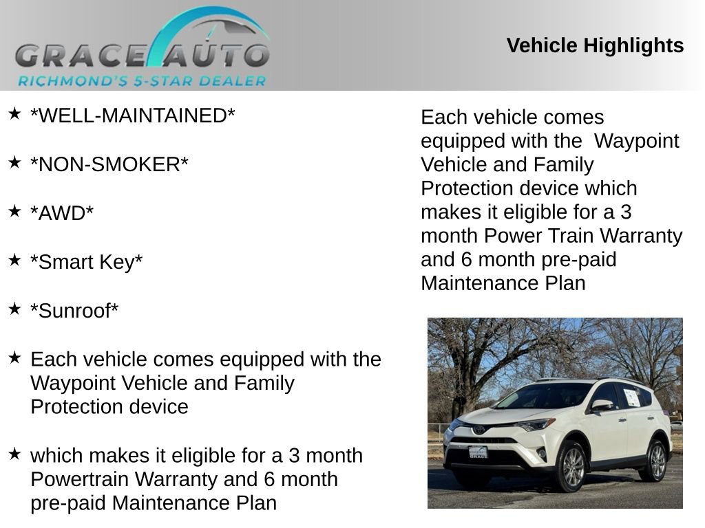 Used 2016 Toyota RAV4 Limited image 2