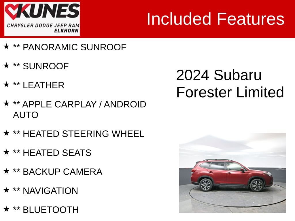 Used 2024 Subaru Forester Limited image 3