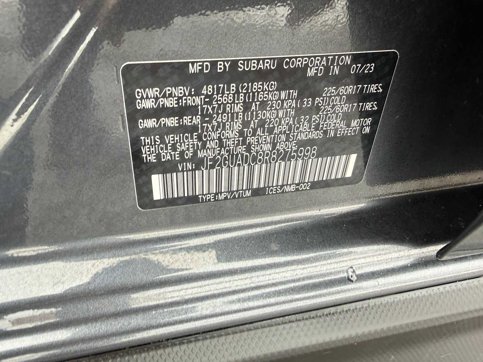 Certified 2024 Subaru Crosstrek 2.0i Premium image 34