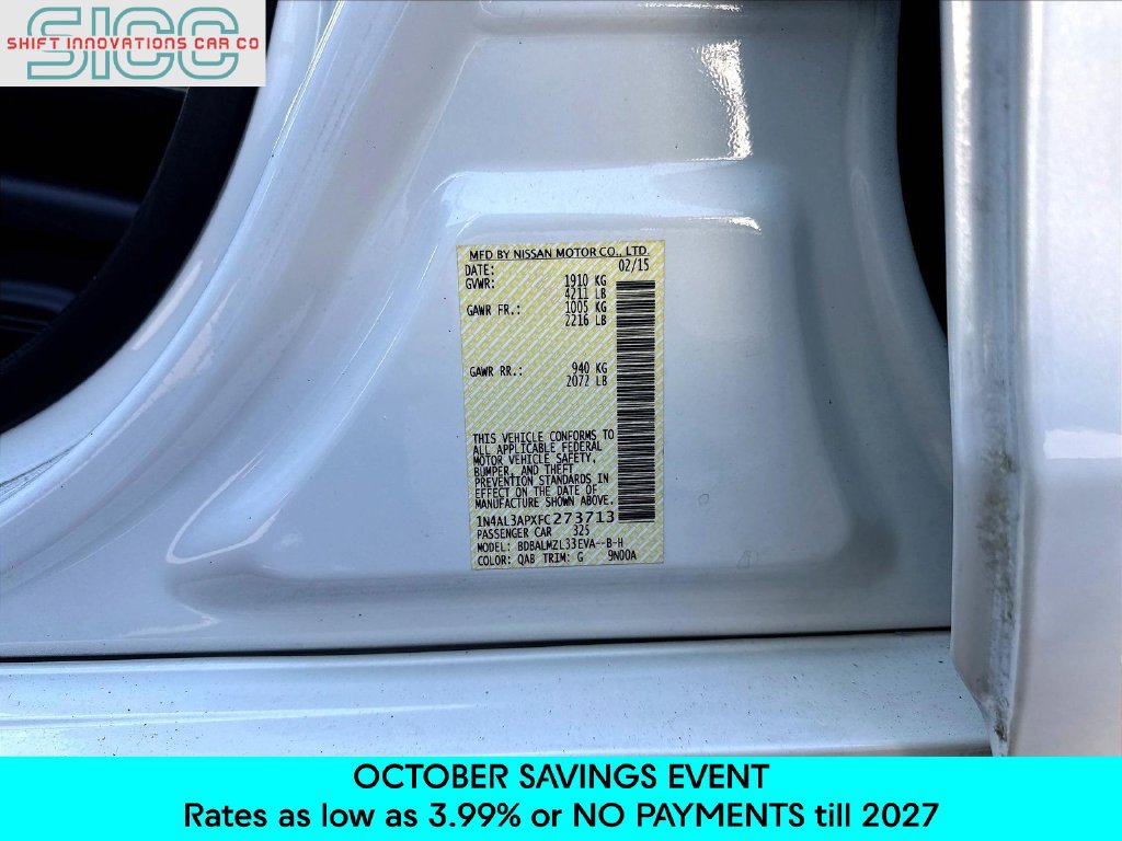 Used 2015 Nissan Altima 2.5 SV w/ Convenience Package FWD image 22