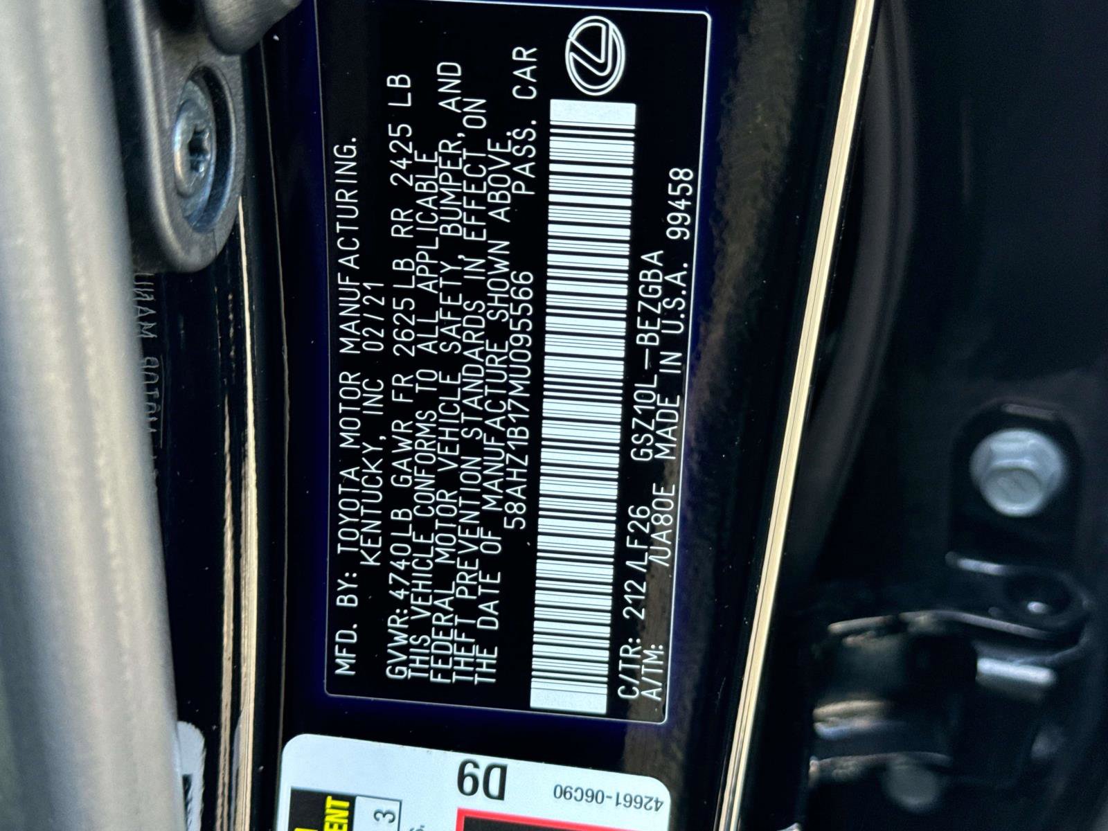 Used 2021 Lexus ES 350 F Sport w/ Special Edition FWD image 30