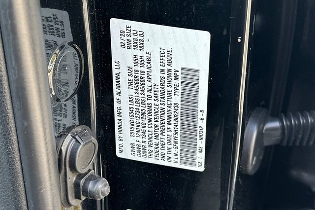 Certified 2020 Honda Pilot LX image 28