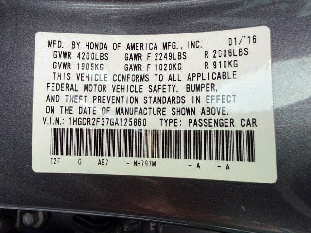 Used 2016 Honda Accord LX image 10