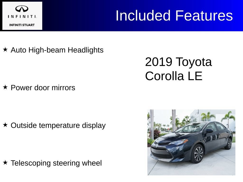 Used 2019 Toyota Corolla LE FWD image 3
