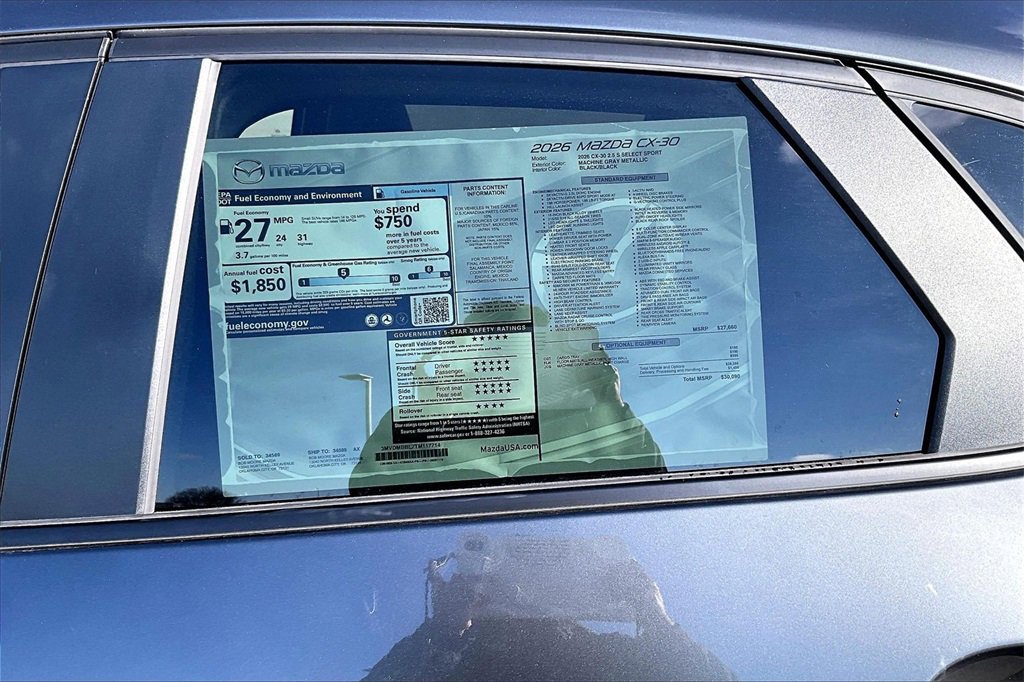 New 2026 MAZDA CX-30 AWD 2.5 S w/ Select Sport Pkg image 14