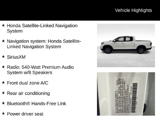 Used 2023 Honda Ridgeline RTL-E image 27