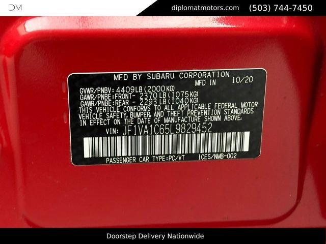 Used 2020 Subaru WRX Premium w/ Popular Package #1 AWD/4WD image 51