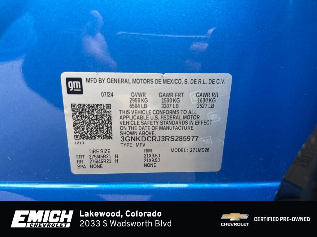 Certified 2024 Chevrolet Blazer EV RS image 29