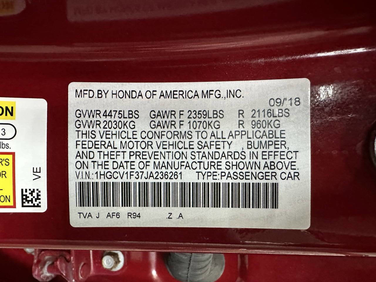 Used 2018 Honda Accord Sport image 29