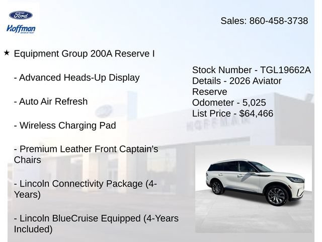 Used 2026 Lincoln Aviator Reserve w/ Illumination Package AWD/4WD image 5