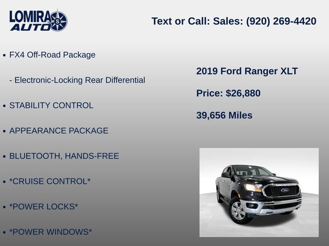 Used 2019 Ford Ranger XLT w/ Equipment Group 302A Luxury AWD/4WD image 27