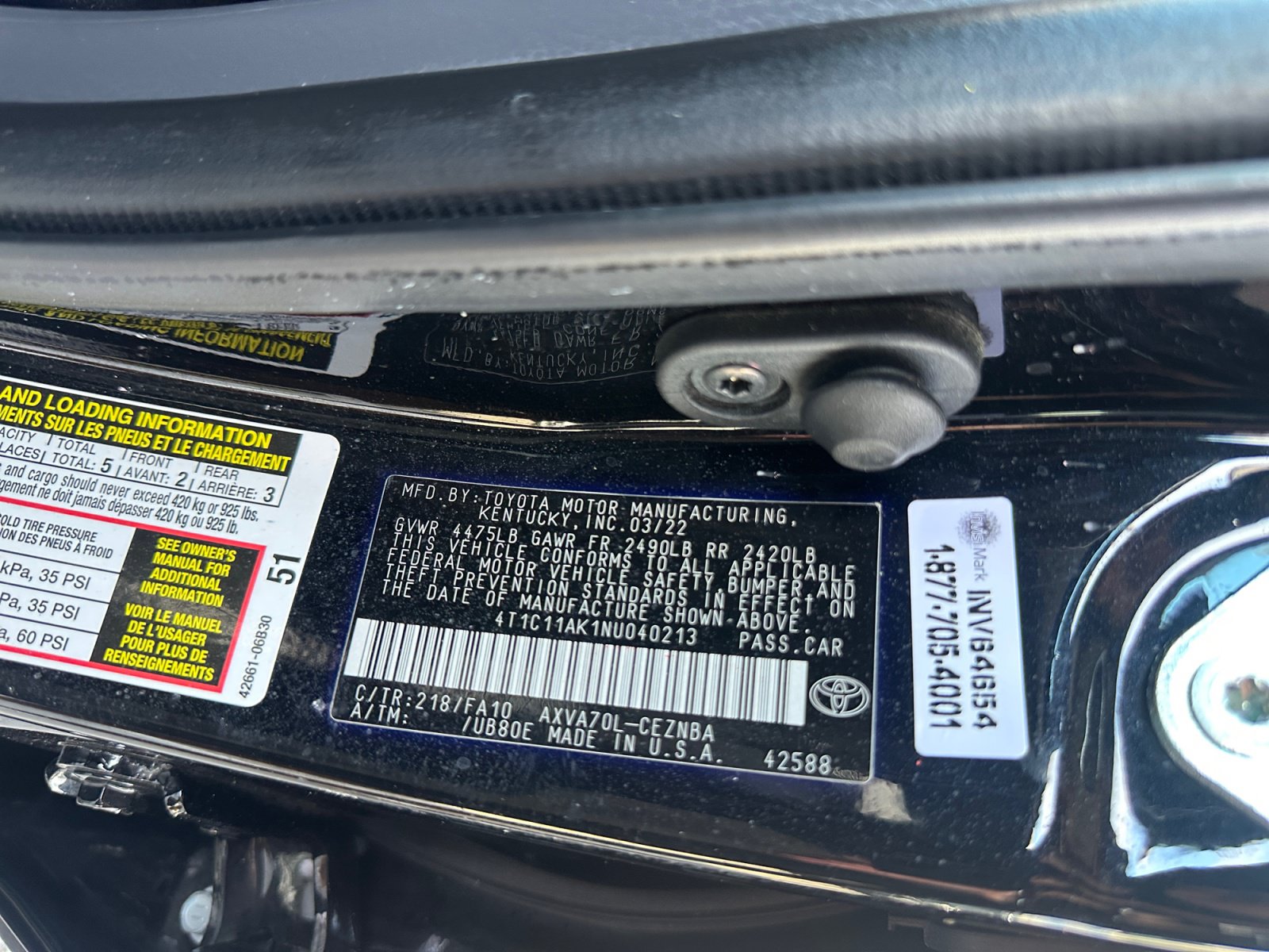 Used 2022 Toyota Camry LE FWD image 29