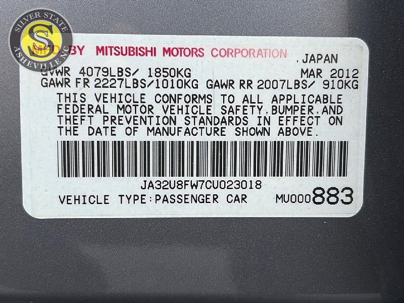 Used 2012 Mitsubishi Lancer GT FWD image 27