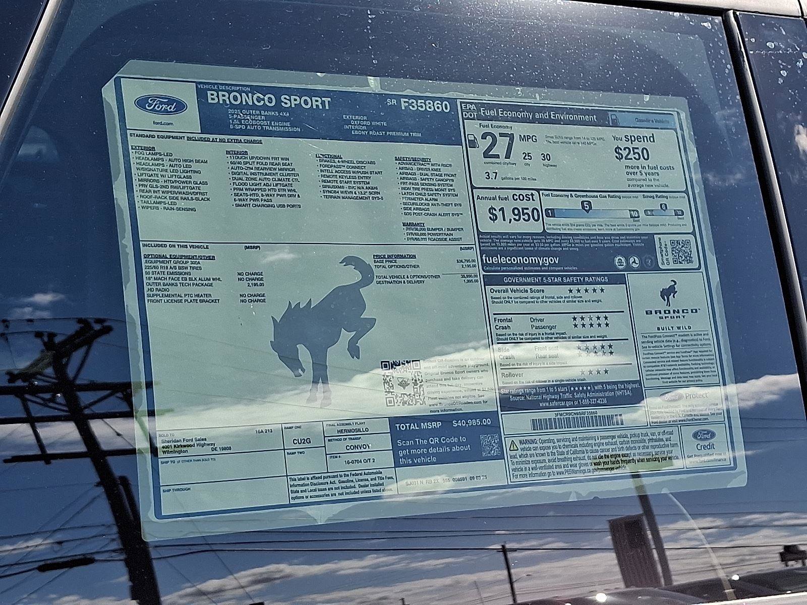 New 2025 Ford Bronco Sport Outer Banks w/ Outer Banks Tech Package+ image 19