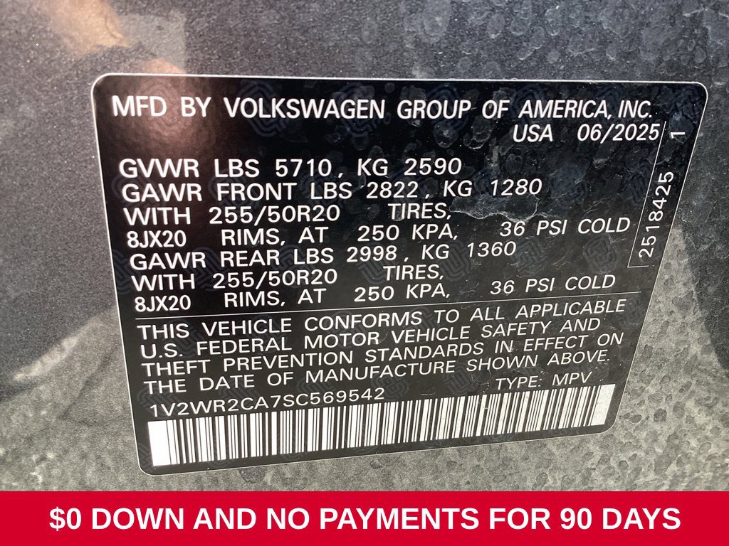 Used 2025 Volkswagen Atlas SE FWD image 8