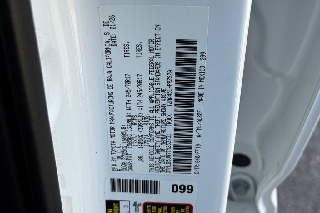 Certified 2026 Toyota Tacoma SR5 AWD/4WD image 26