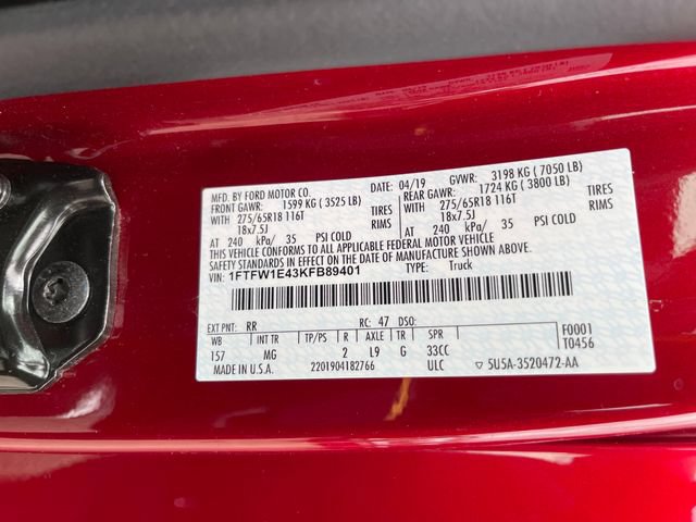 Used 2019 Ford F150 XLT w/ Equipment Group 302A Luxury AWD/4WD image 25