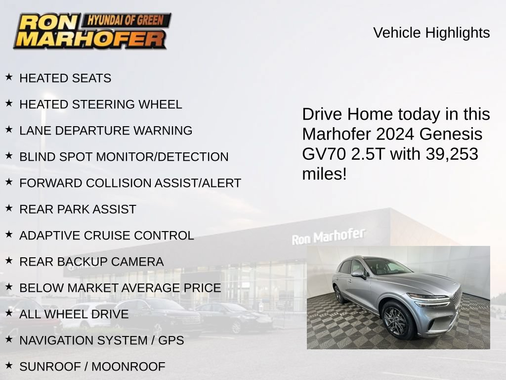 Used 2024 Genesis GV70 2.5T w/ Advanced Package AWD/4WD image 15