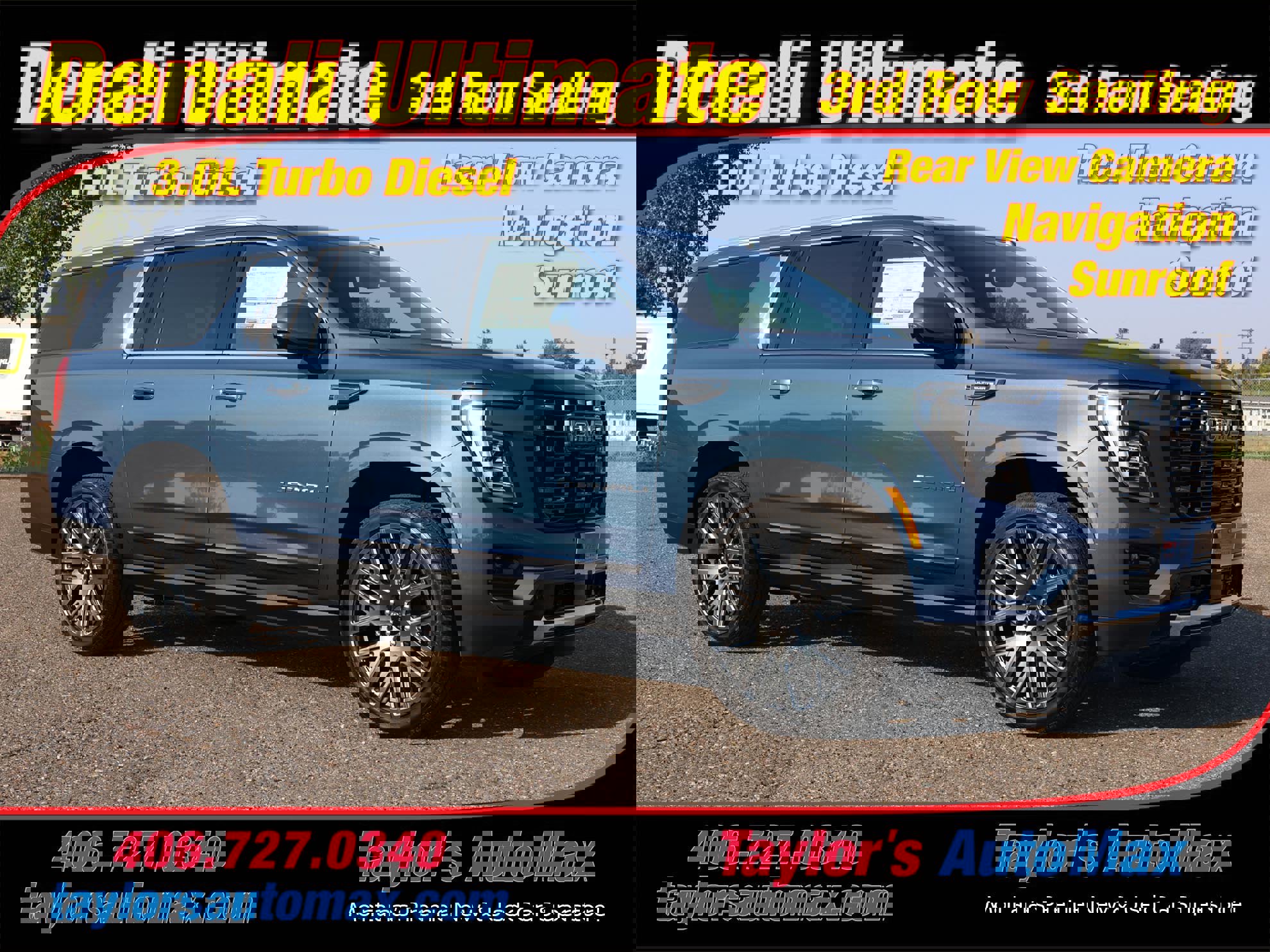 New 2025 GMC Yukon XL Denali Ultimate w/ LPO, Floor Liner Package