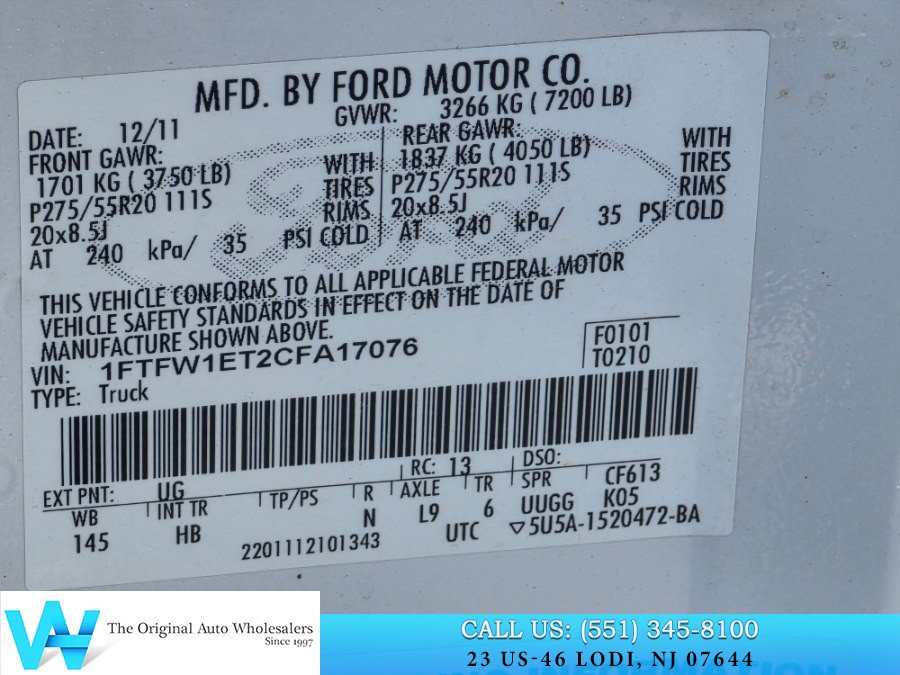 Used 2012 Ford F150 Lariat w/ Lariat Chrome Pkg AWD/4WD image 25