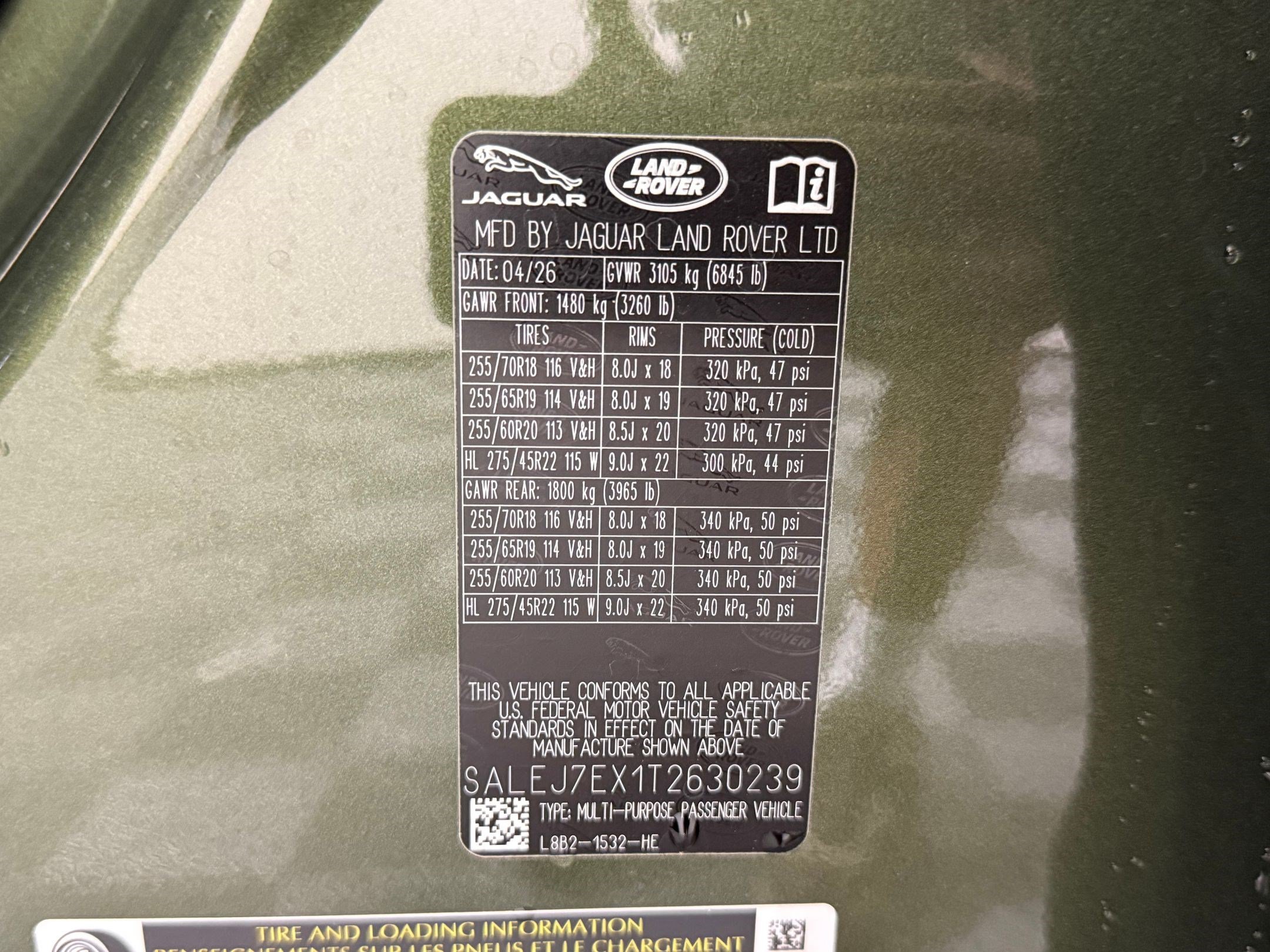 New 2026 Land Rover Defender 110 S AWD/4WD image 22