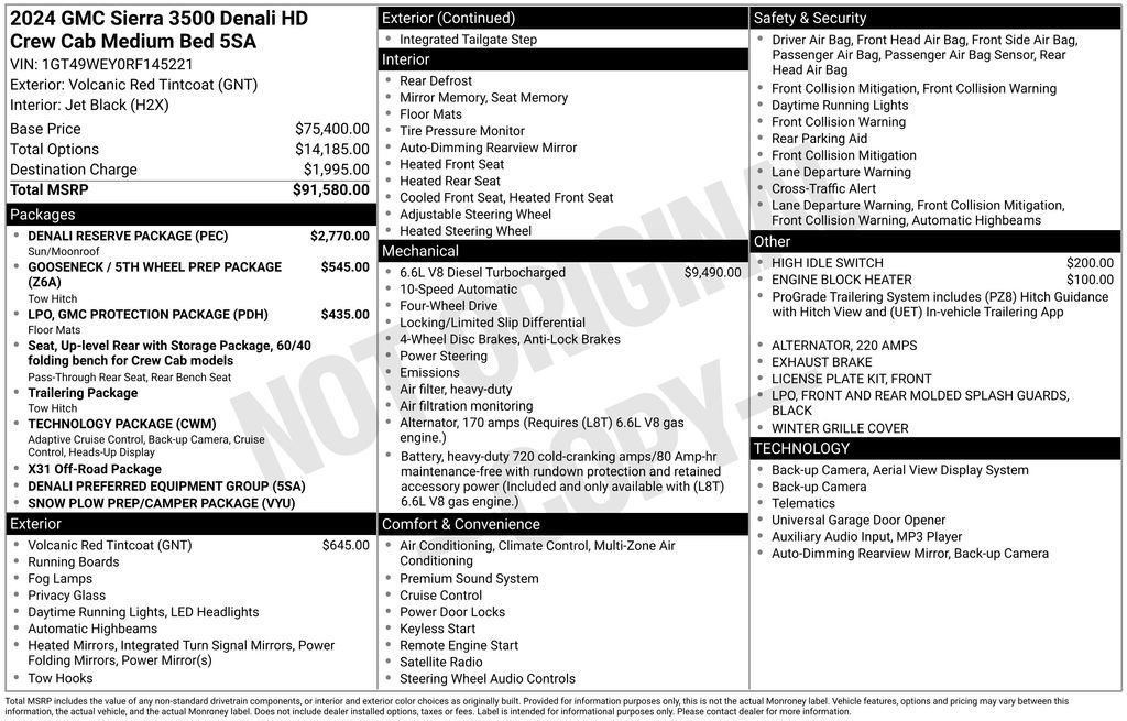 Certified 2024 GMC Sierra 3500 Denali w/ Denali Reserve Package image 4