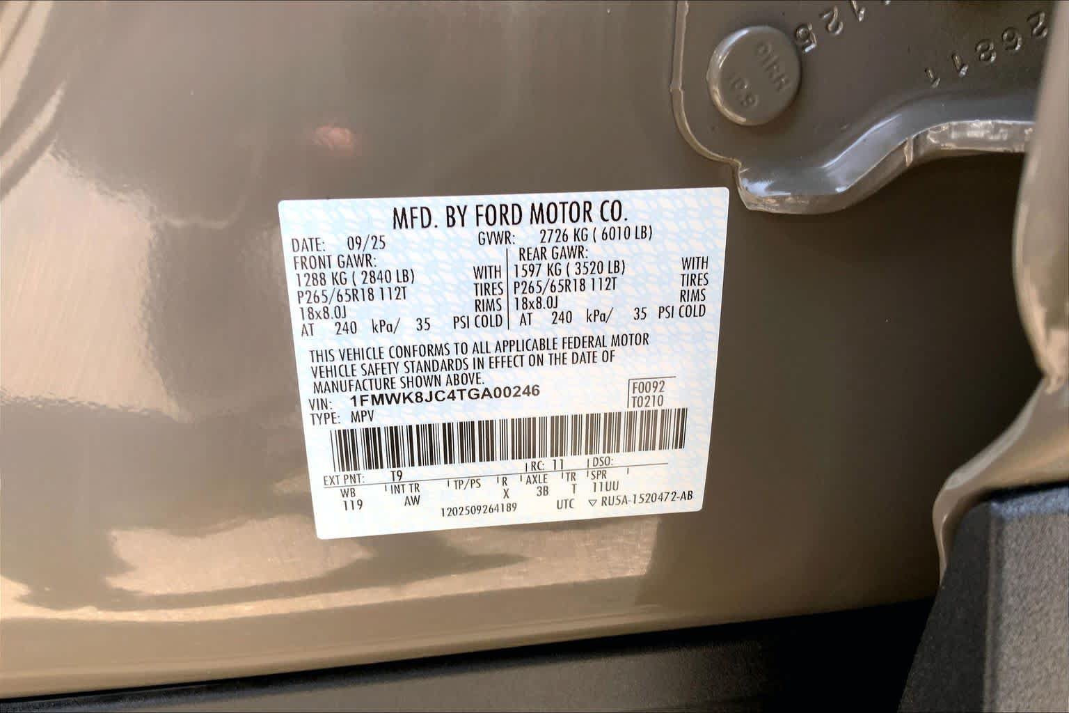 Used 2026 Ford Explorer Tremor w/ Tremor Ultimate Package AWD/4WD image 34