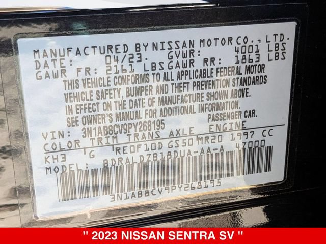 Certified 2023 Nissan Sentra SV FWD image 40