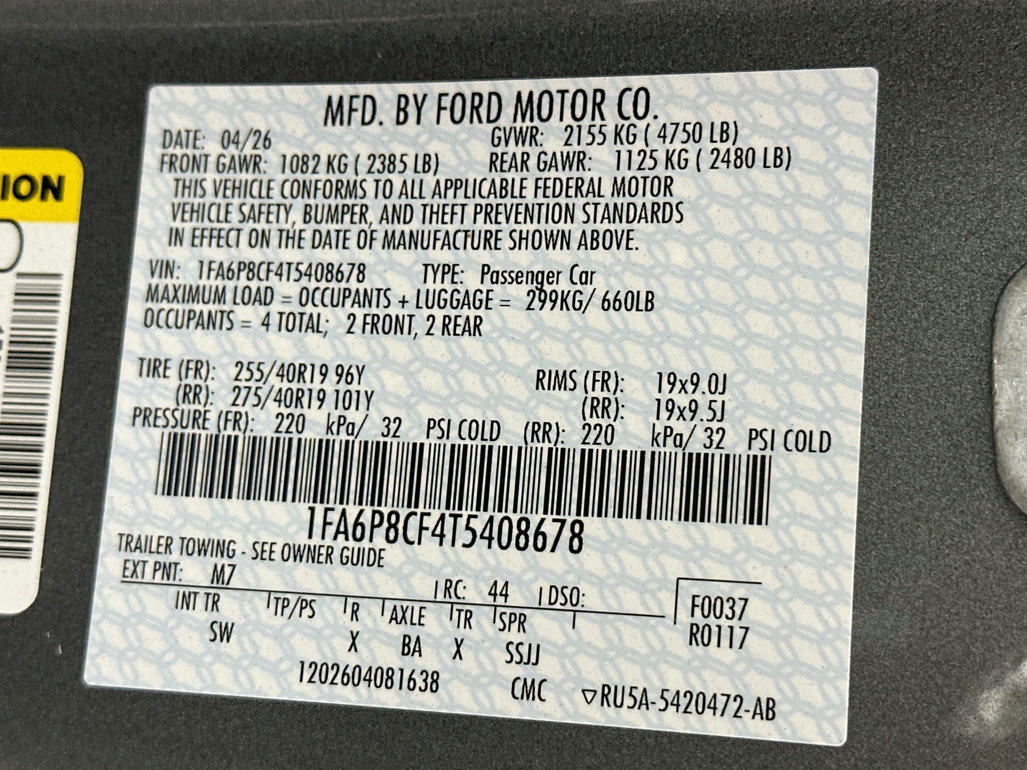 Used 2026 Ford Mustang GT Premium w/ GT Performance Package RWD image 35