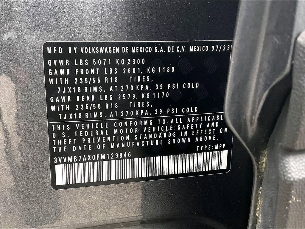 Certified 2023 Volkswagen Tiguan SE w/ Panoramic Sunroof Package AWD/4WD image 35