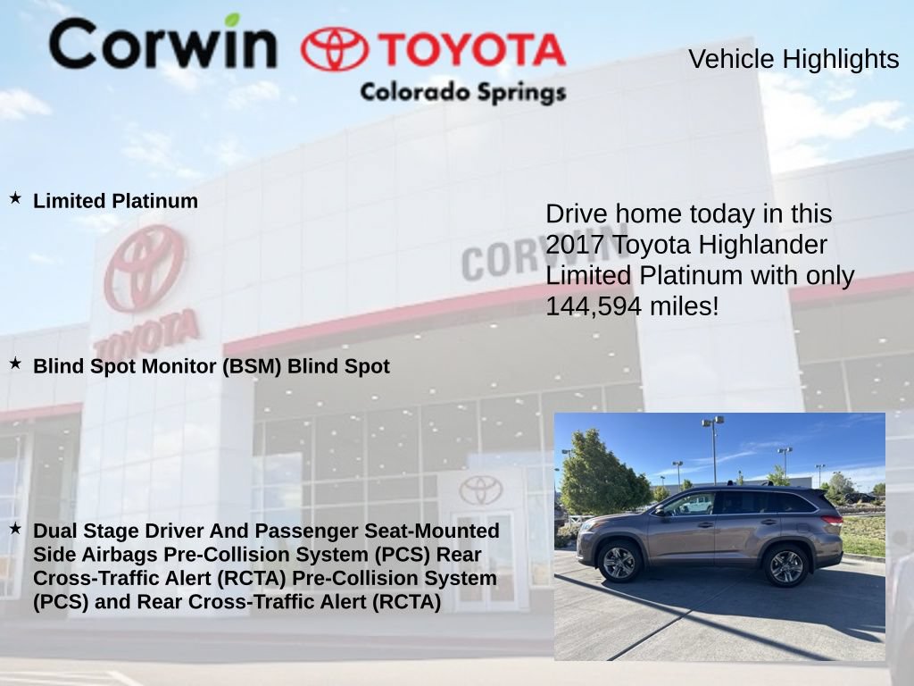 Used 2017 Toyota Highlander Limited Platinum AWD/4WD image 6