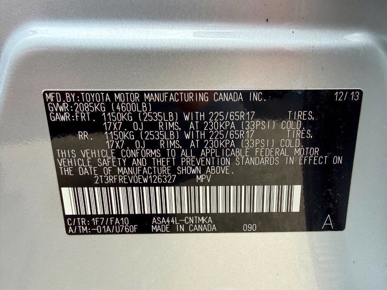 Used 2014 Toyota RAV4 XLE AWD/4WD image 87